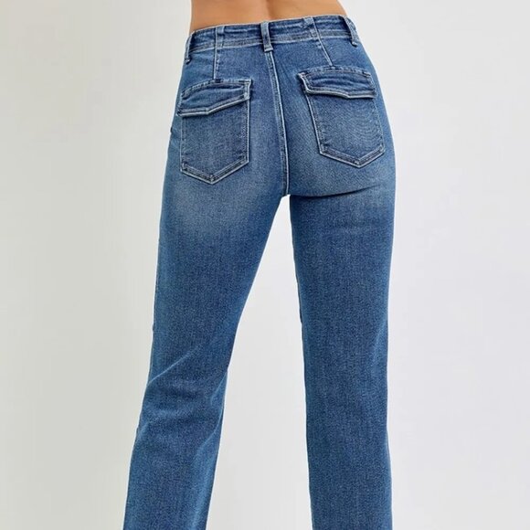 RISEN Full Size High Rise Ankle Jogger Jeans - Picture 3 of 11